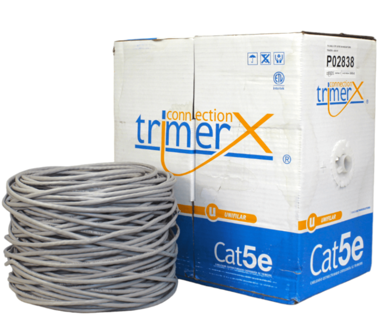 Cable UTP CAT 5 INDOOR CCA 24AWG 305metros Rollo Comercializadora