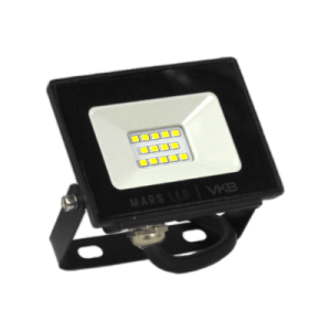 Reflector LED IP65, 10W 6.500K, NEGRO