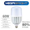 HIGH POWER T LED 60W 6000K E40 CON ADAPTADOR E27