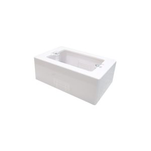 Caja derivación tipo Chuqui LH, termoplástico, 125x80x45mm., blanco