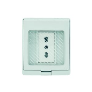 Contenedor IP55 con toma de corriente simple 10/16A 250V, blanco