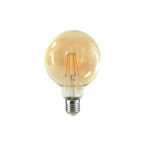 Ampolleta LED G95 Yellow Glass E27 6W VINTAGE