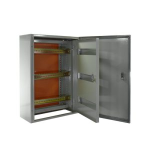 Gabinete metálico IP65, 1 puerta, 600x400x200mm., con chasis