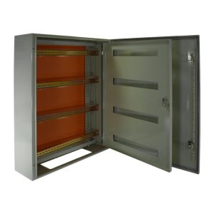 Gabinete metálico IP65, 1 puerta, 800x600x200mm., con chasis