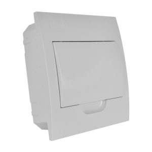 Tablero embutido IP41, LH, tapa color blanco, 8 polos