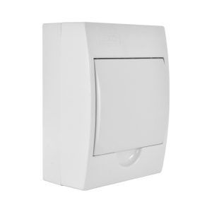 Tablero sobrepuesto IP41, LH, tapa color blanco, 6 polos